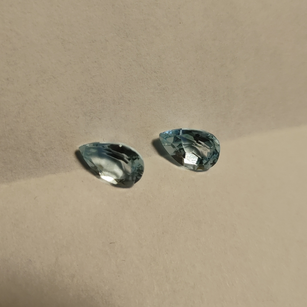 Faceted Aquamarine Pair Gemstones #113